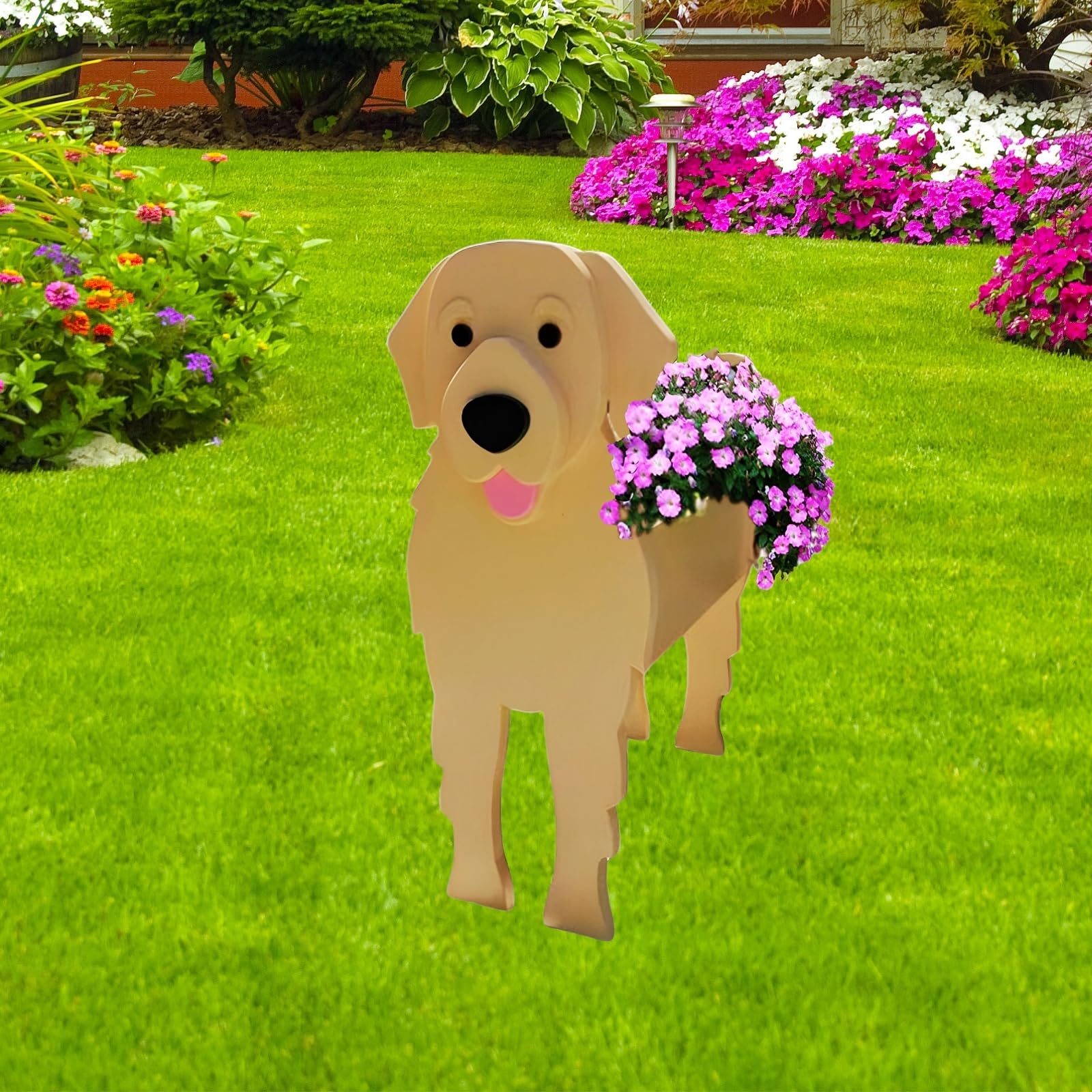 Strolfay Golden Retriever Dog Planter Plant Pots,Cute Dog Flower Planter,Gifts For Pet Lovers,Unique Plant Pots,Office,Indoor Ou