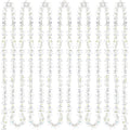 80 Feet 4 Rolls Clear Christmas Garlands Crystal Acrylic Bead Garlands Large Twist Christmas Bead Garlands Hanging Beaded Christ