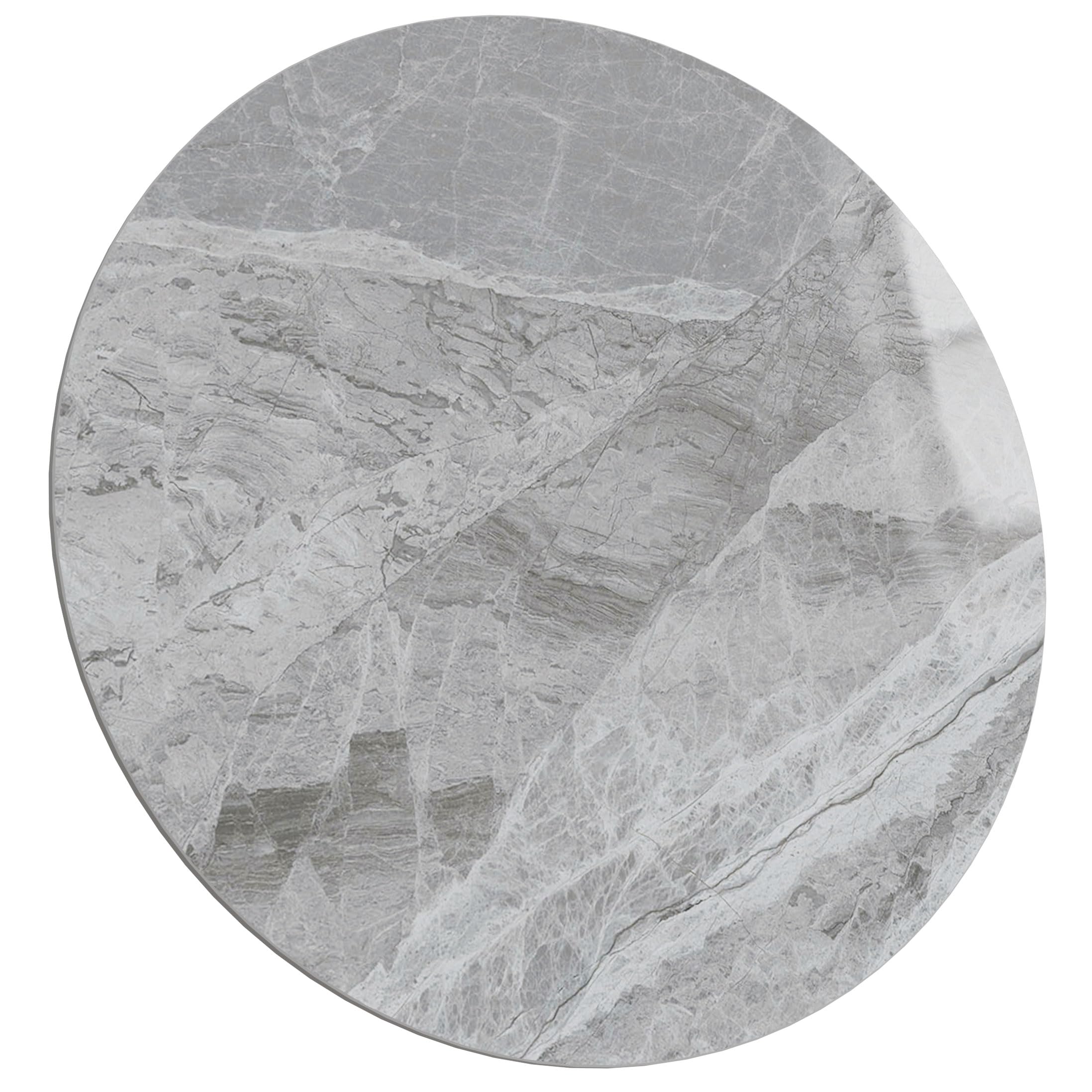 ZL ZELing Round Sintered Stone Table Top 35.4,Replacement Table Top for Indoor & Outdoor - Heat/Scratch Resistant Waterproof Cer