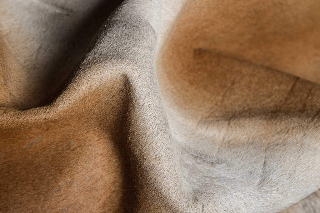 HomeRoots Decor 72' X 84' Cowhide Microsuede Rug - Tan