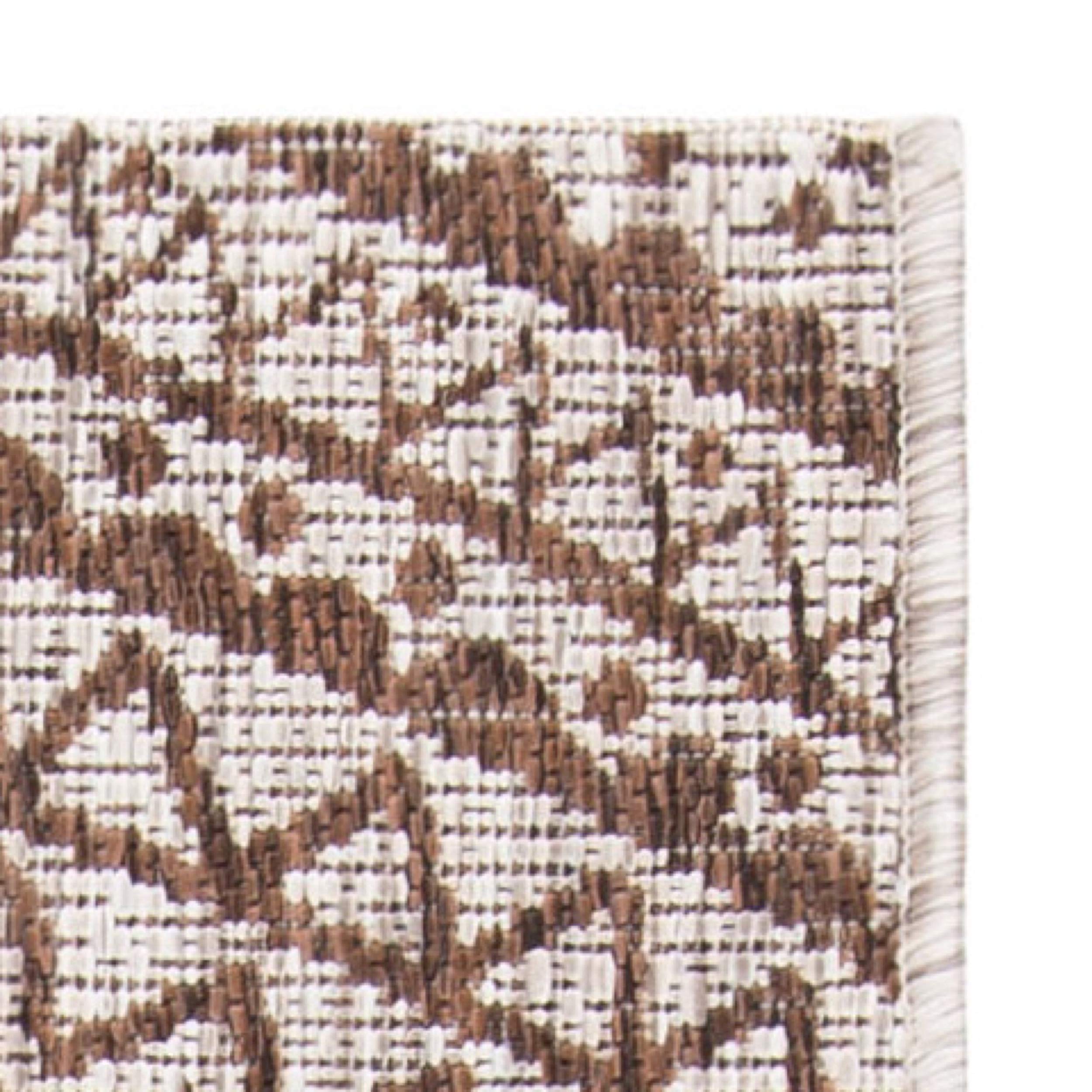 Safavieh Courtyard Collection 48' X 68.4' Beige/Brown Cy8734 Indoor/ Outdoor Patio Backyard Mudroom Accent Rug