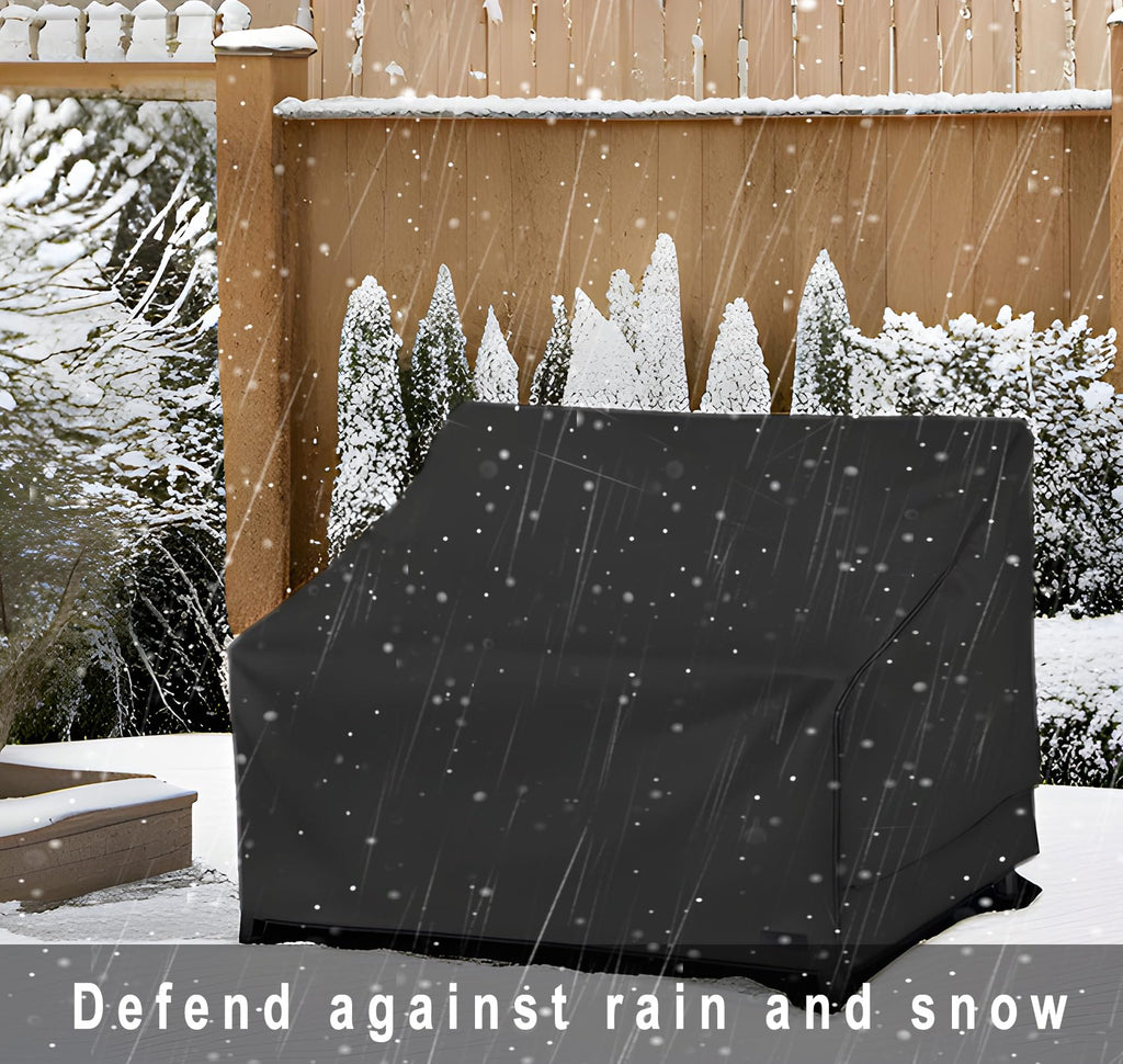 Nettypro Patio Furniture Sofa Cover Waterproof Heavy Duty Outdoor Couch Cover 3 Seater, 79' Wx 38' Dx 35' H, Black