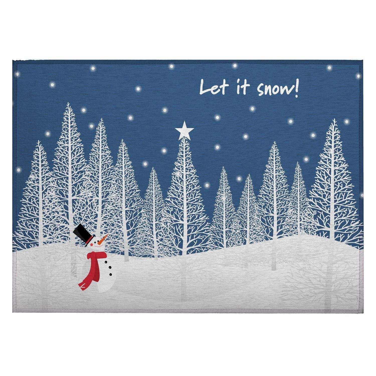 Wonderland Wn12 Blue Seasonal Rug Rectangle 2' 6" X 3 ' 10"