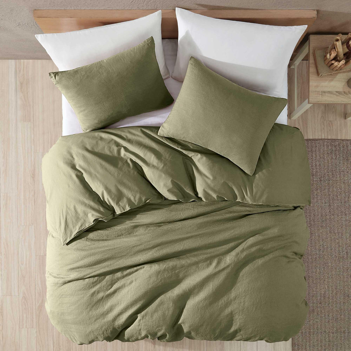 Riverbrook Home Logan 3Piece Comforter Cover Set, Ivy, Twin
