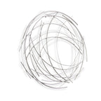 HomeRoots 26' Silver Metal Abstract Round Hanging Wall Art Decor