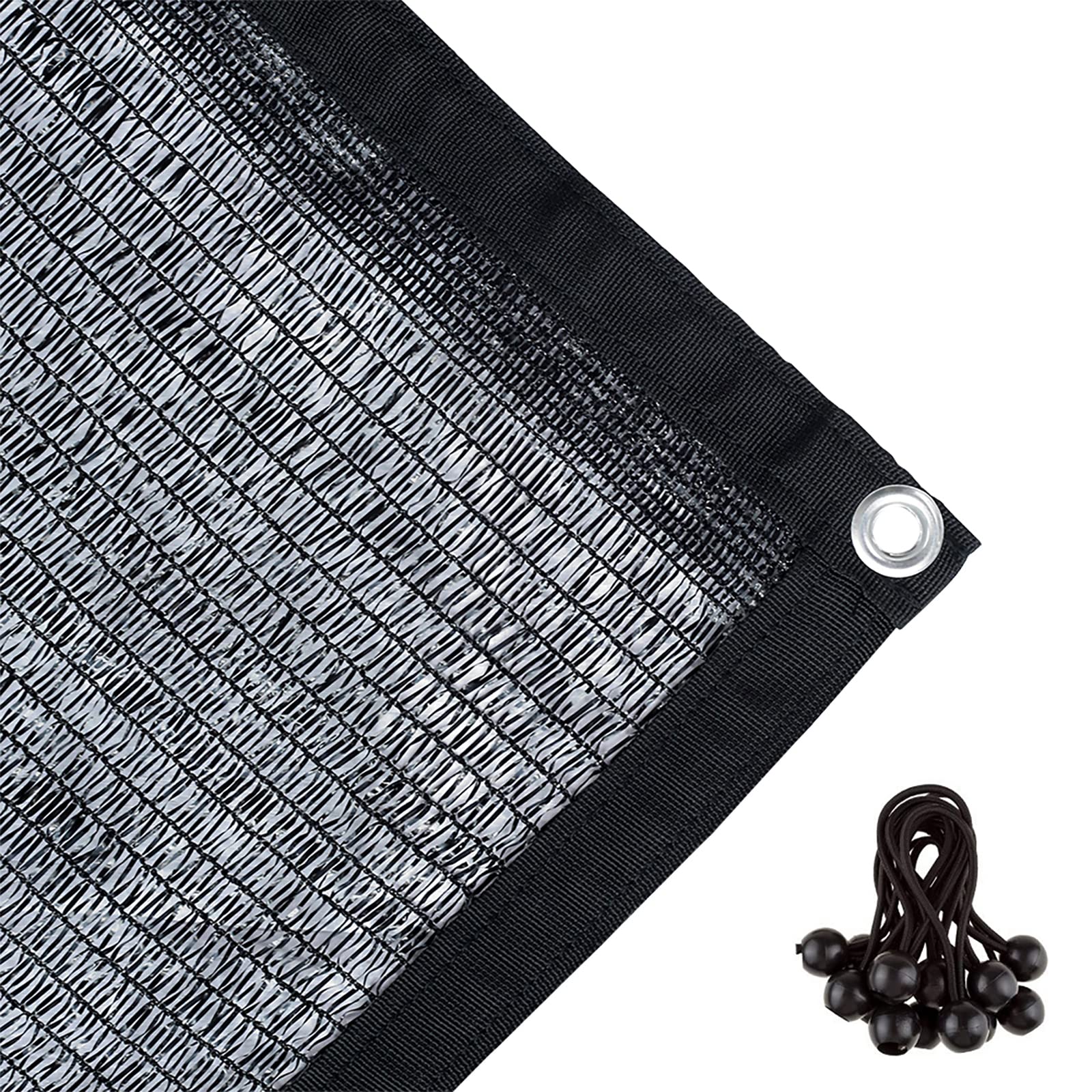 Agfabric 6X12Ft Shade Cloth 40% Garden Shades Shade Cloth With Grommets For Garden Patio, Black