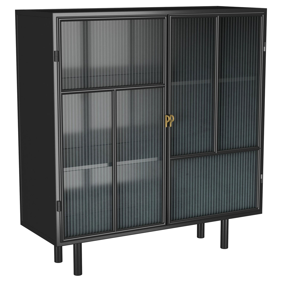 Coaster Home Furnishings Dalia 2-Door Accent Storage Cabinet with Shelving Black