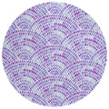 Seabreeze Sz7 Purple Coastal Rug Round 8' X 8'