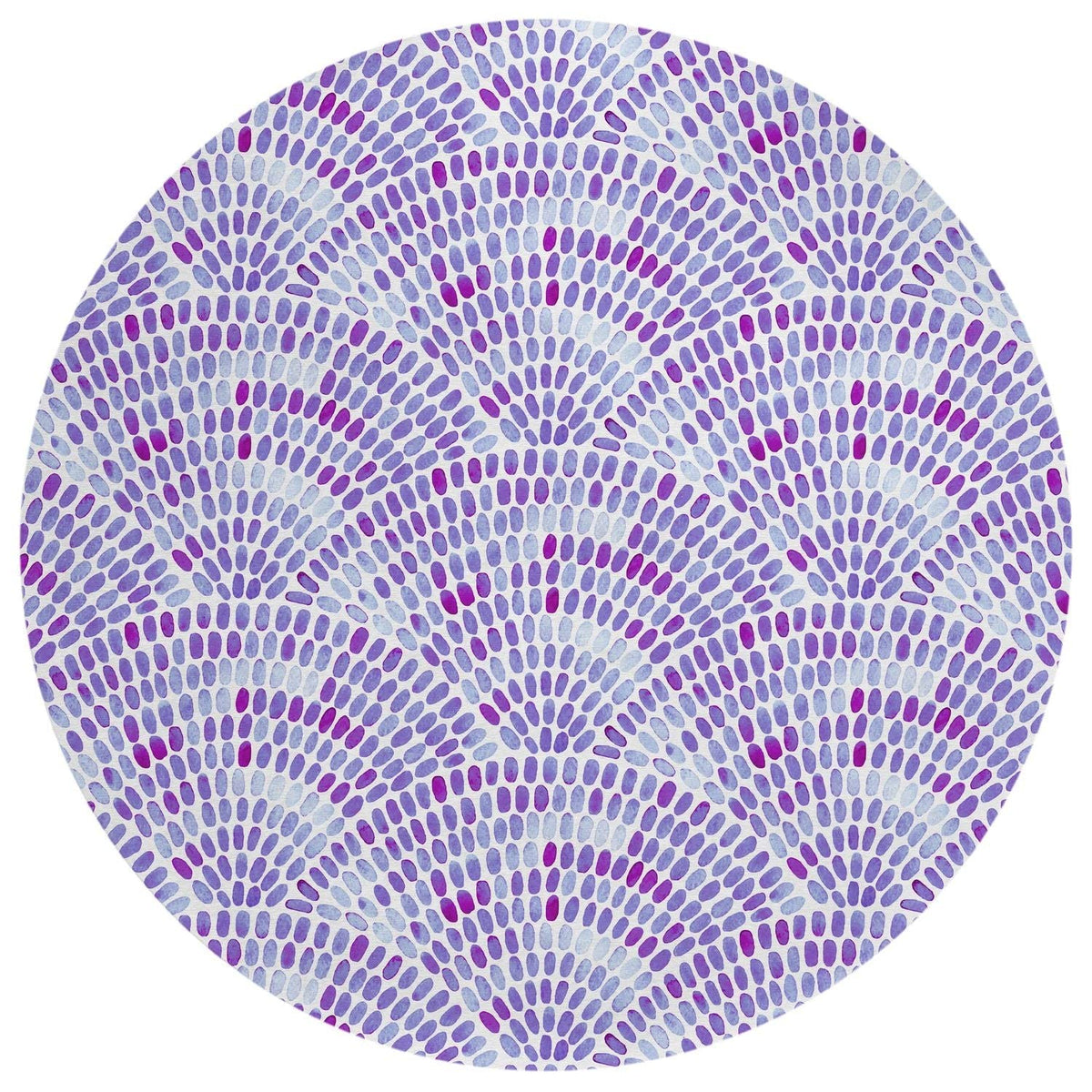 Seabreeze Sz7 Purple Coastal Rug Round 8' X 8'
