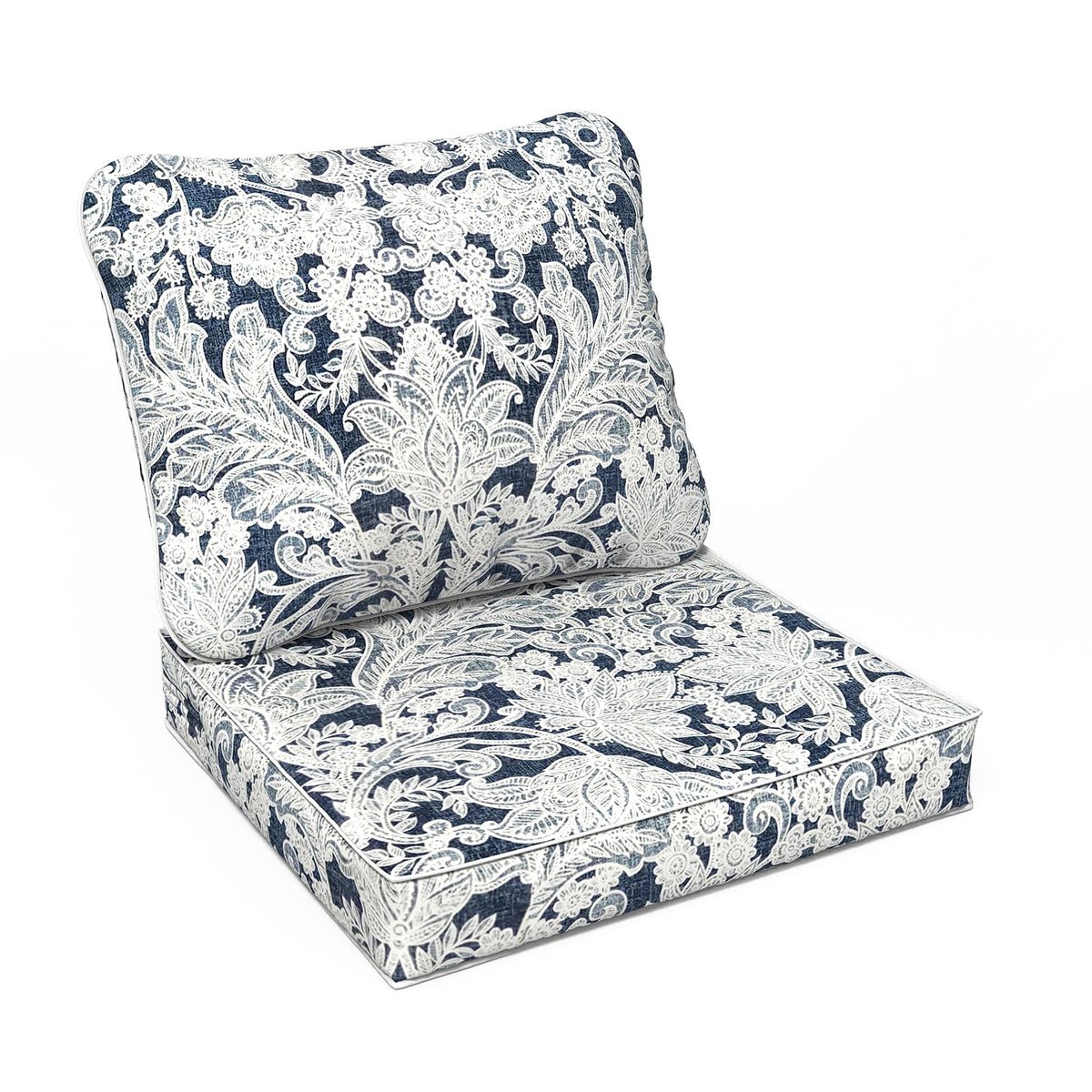 Lvtxiii Outdoor/Indoor Deep Seat Cushion Patio Seat And Back Cushion Set All-Weather Replacement Chair Cushion For,Wicker Chairs