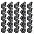 ASHGOOB 3 Inch Office Chair Wheels Set of 25, Heavy Duty Replacement Casters, Smooth Quiet Roll for Hardwood Floor Carpet, Unive