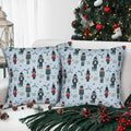 Tiny Break Cotton Nutcracker Christmas Print Sofa Cushion Cover  Decorative Throw Pillow Case  Christmas Cushion Cover  Set O