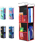 ABRA 2 Shelf Hanging Locker Organizer for School, Work, Gym, Storage | Deep Shelves 6.5x 9| EcoFriendly Fabric Healthy fo