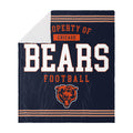 Foco Chicago Bears Nfl Team Property Of Sherpa Fleece Blanket