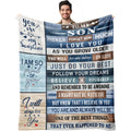 Xalazy Gifts For Son Blanket 60'X50', Son Gifts From Mom/Dad, Adult Son Gift Ideas, Birthday Gifts For Son, To My Son Gifts Fr