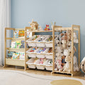 Welfuturer 3in1 Toy Storage Organizer with 9 Bins & Bookshelf