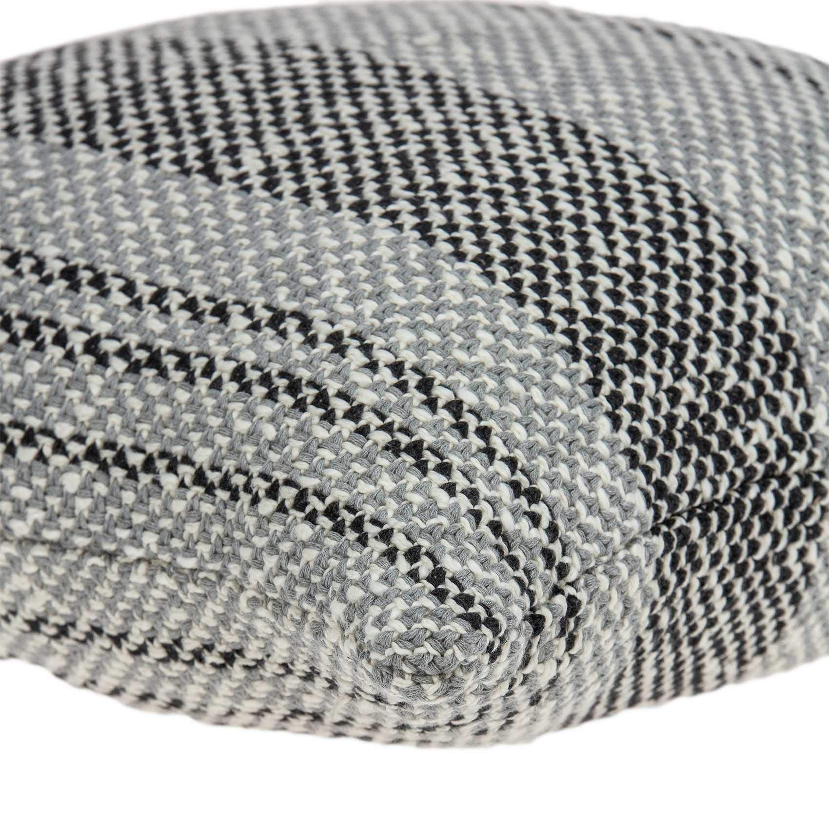 20' X 7' X 20' Clean Transitional Gray Cotton Pillow Cover with Down Insert