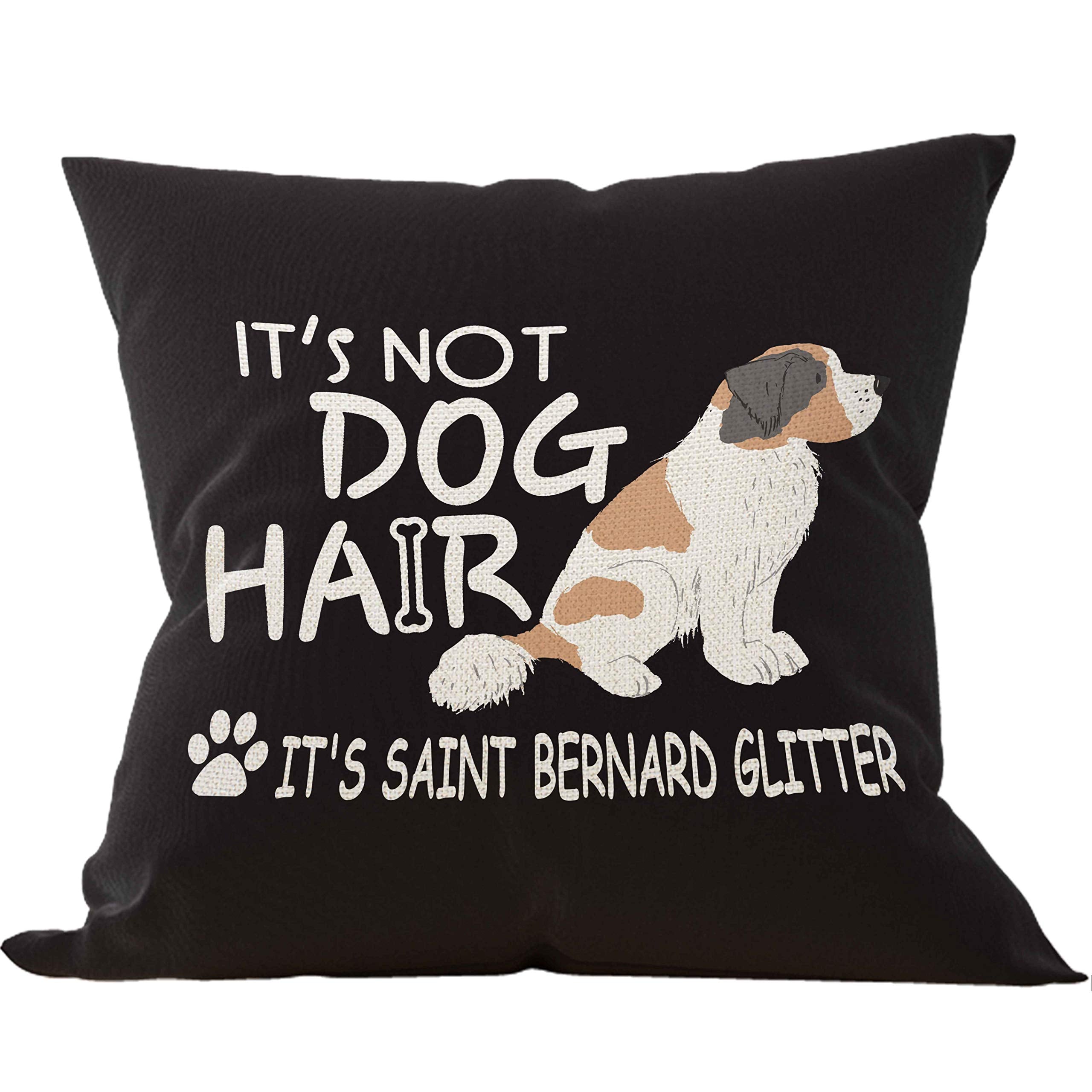 Mancheng-Zi Saint Bernard Pillow Covers 18X18,Saint Bernard Gifts,St Bernard,Reserved For The Dog Pillow Covers,Dog Pillow Case