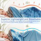 Topcee Cooling Blanket (90''X90''Queen Size) For Hot Sleepers And Night Sweats,100% Oeko-Tex Certified,Arc-Chill Q-Max >0.5 Cool