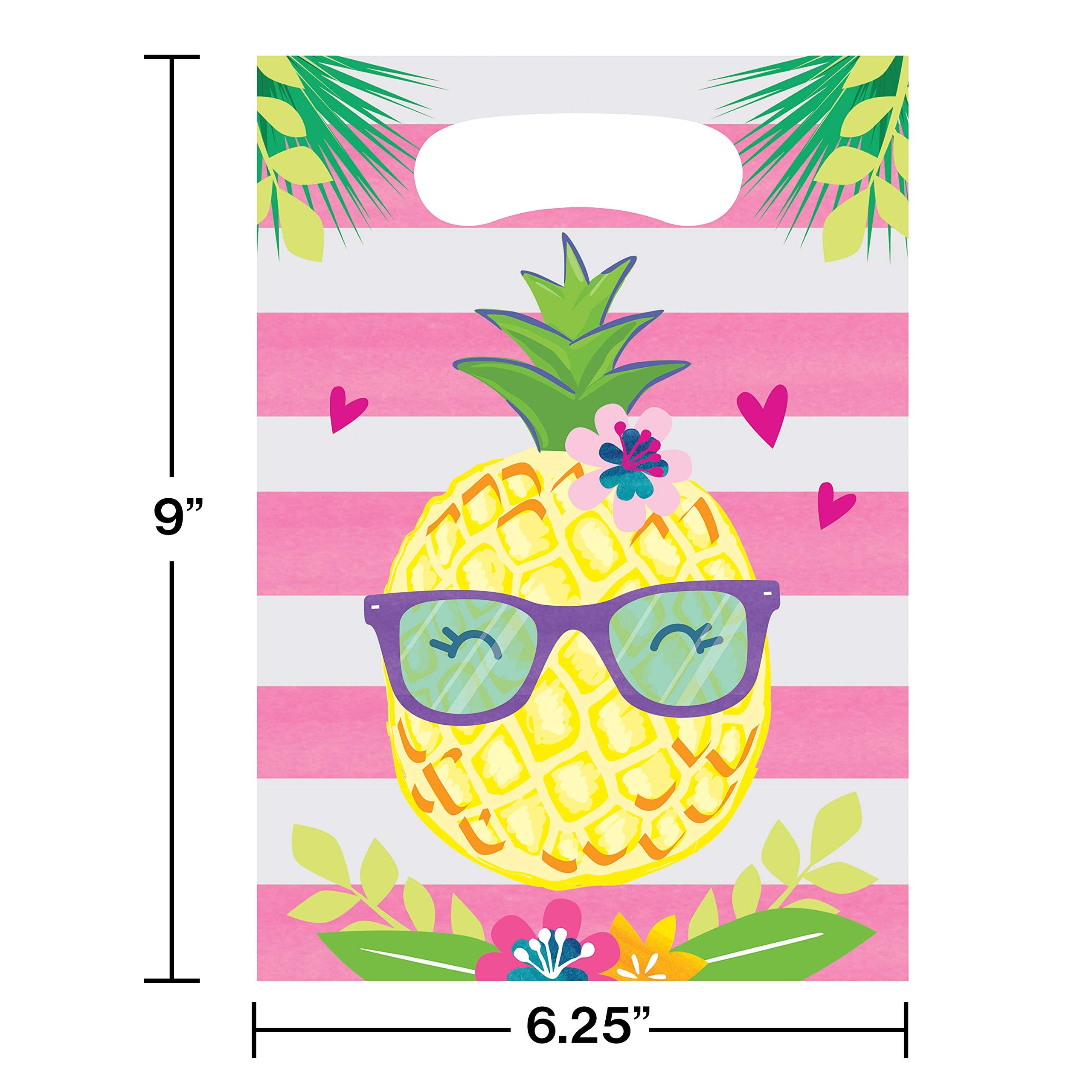 Creative Converting Pineapple And Friends Party Favor, 0.1 X 7 X 12, Multicolor