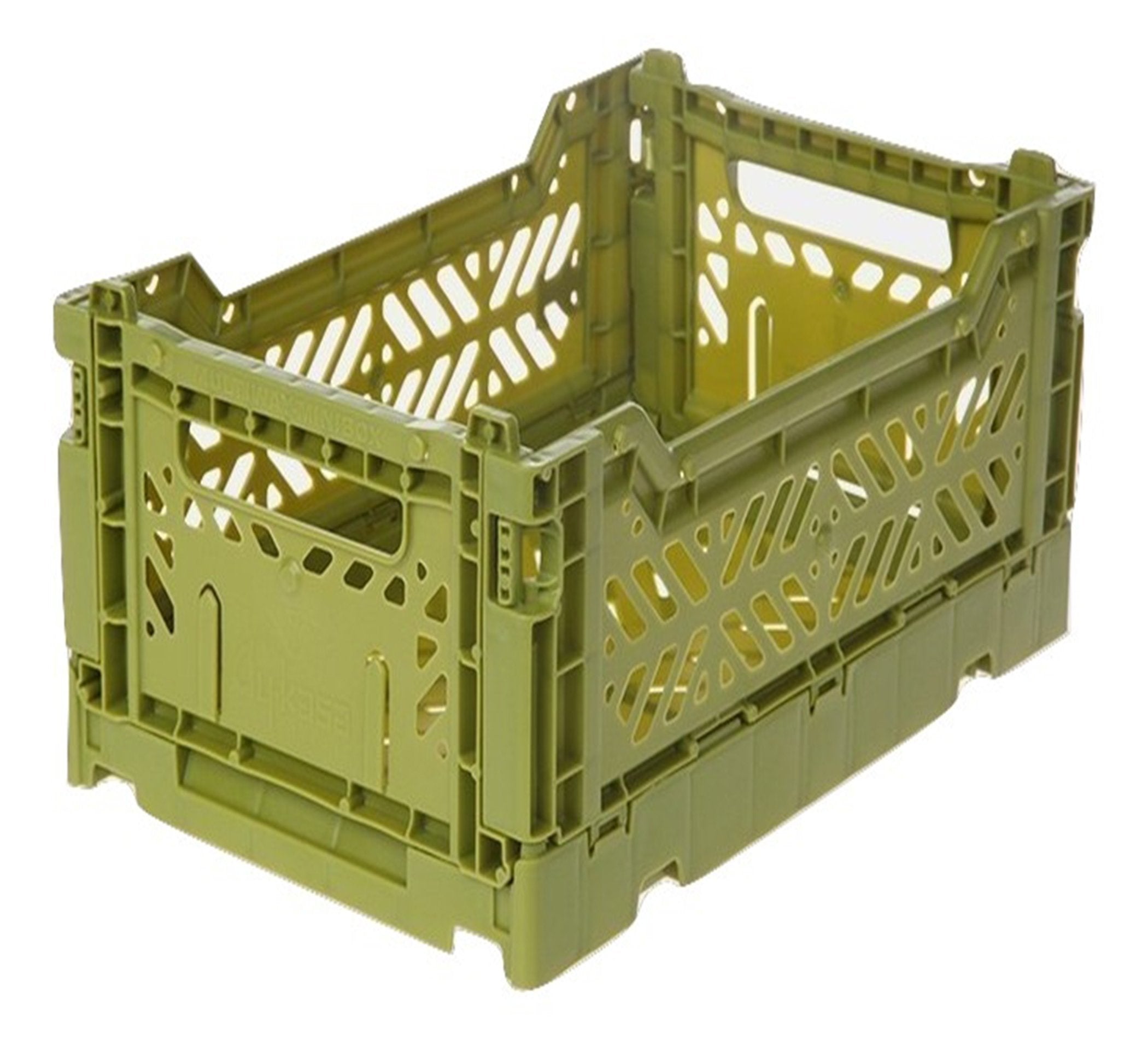AYKASA Mini-Box (Olive) Collapsible Storage Bin Container Basket Tote, Folding Basket Crate Container : Storage, Kitchen, Housew