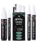 Mr. Pen- White Chalk Markers, 4 Pcs, Assorted Size, Liquid Chalk Pen For Chalkboards