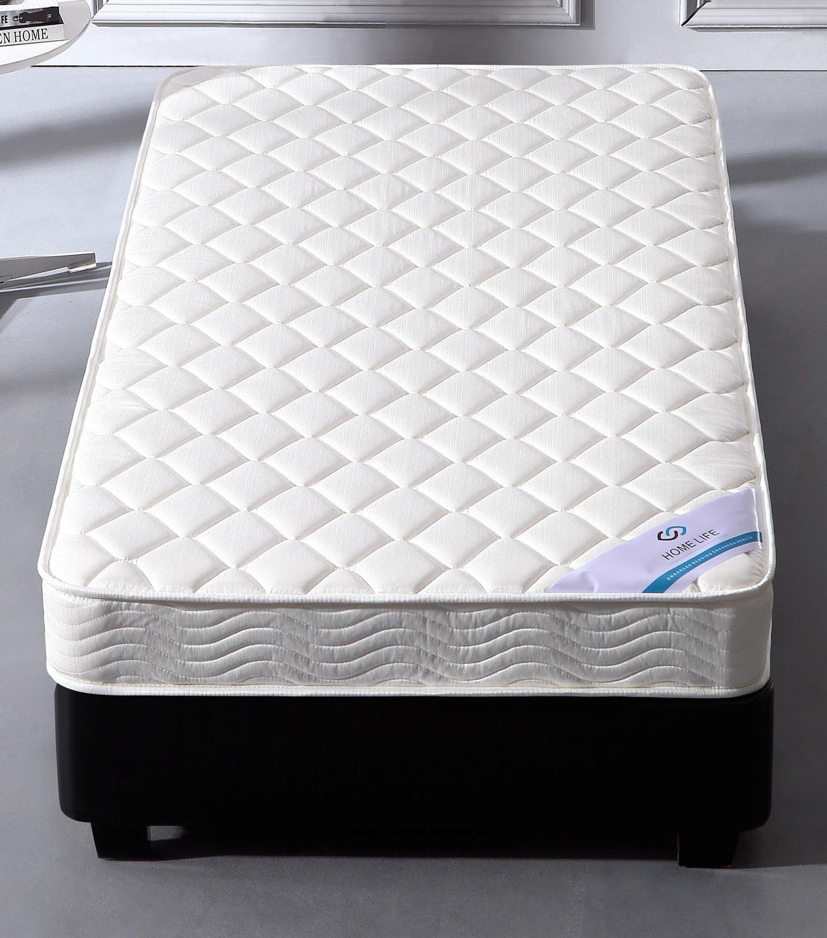 Home Life 6 Inch Twin Bed Mattress  Hybrid Euro Top Comfort Sleep  Ecofriendly, Breathable Innerspring Twin Size Mattress