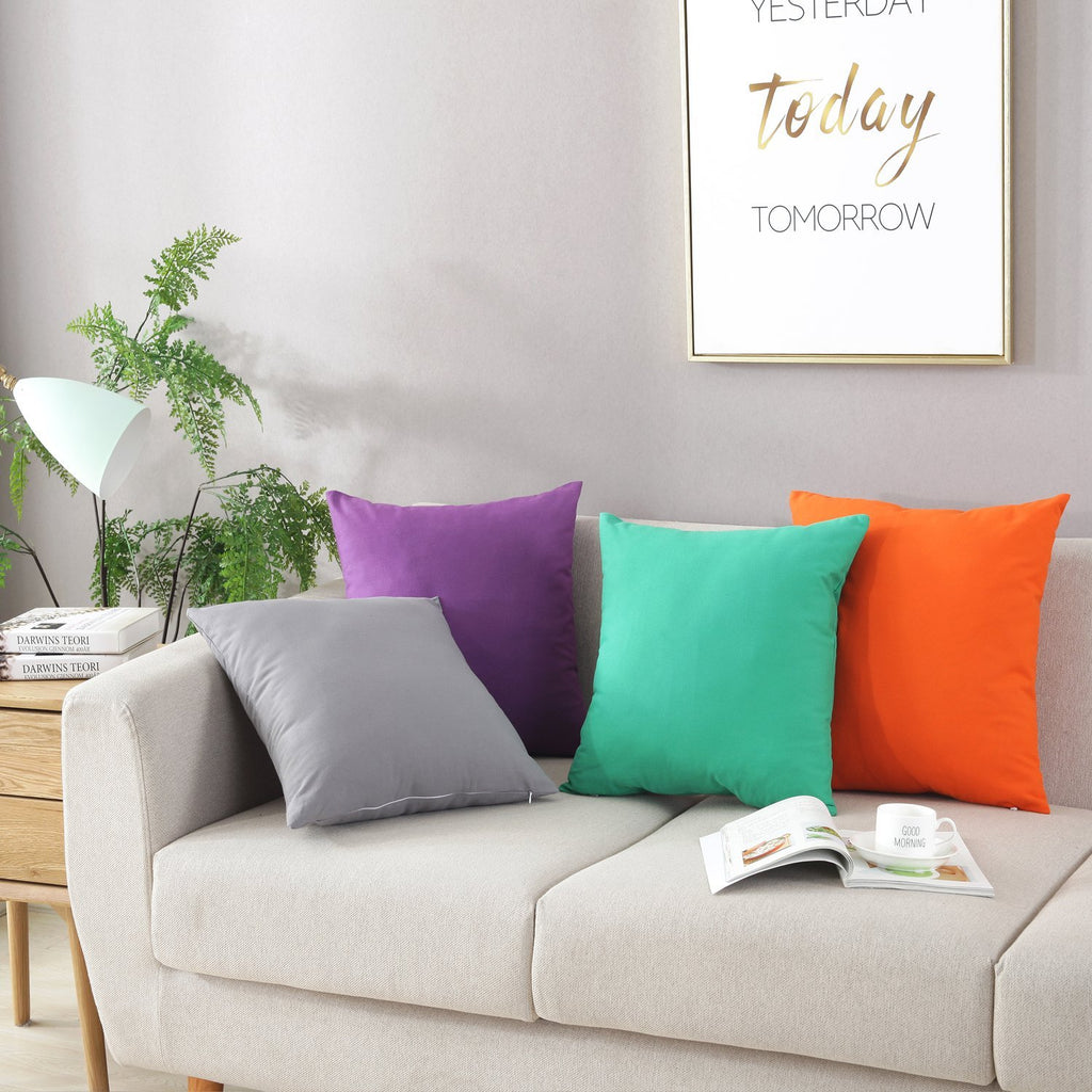 Taoson 100% Cotton Canvas Home Decorative Square Throw Pillow Cover Cushion Covers Pillowcase, Home Decor Decorations For Sofa C