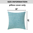 Home Brilliant Couch Pillow Covers 18X18 Lined Linen Burlap Square Throw Pillows Cover Decorative Pillow Cases For Sofa Bed, 18