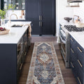 Deerly 2x7 Rugs Runner Bohemian Kitchen Runner Rug Floral Keep Off Rug Rug Soft Low Pile Non-Slip Rug Runners for Hallways Long 