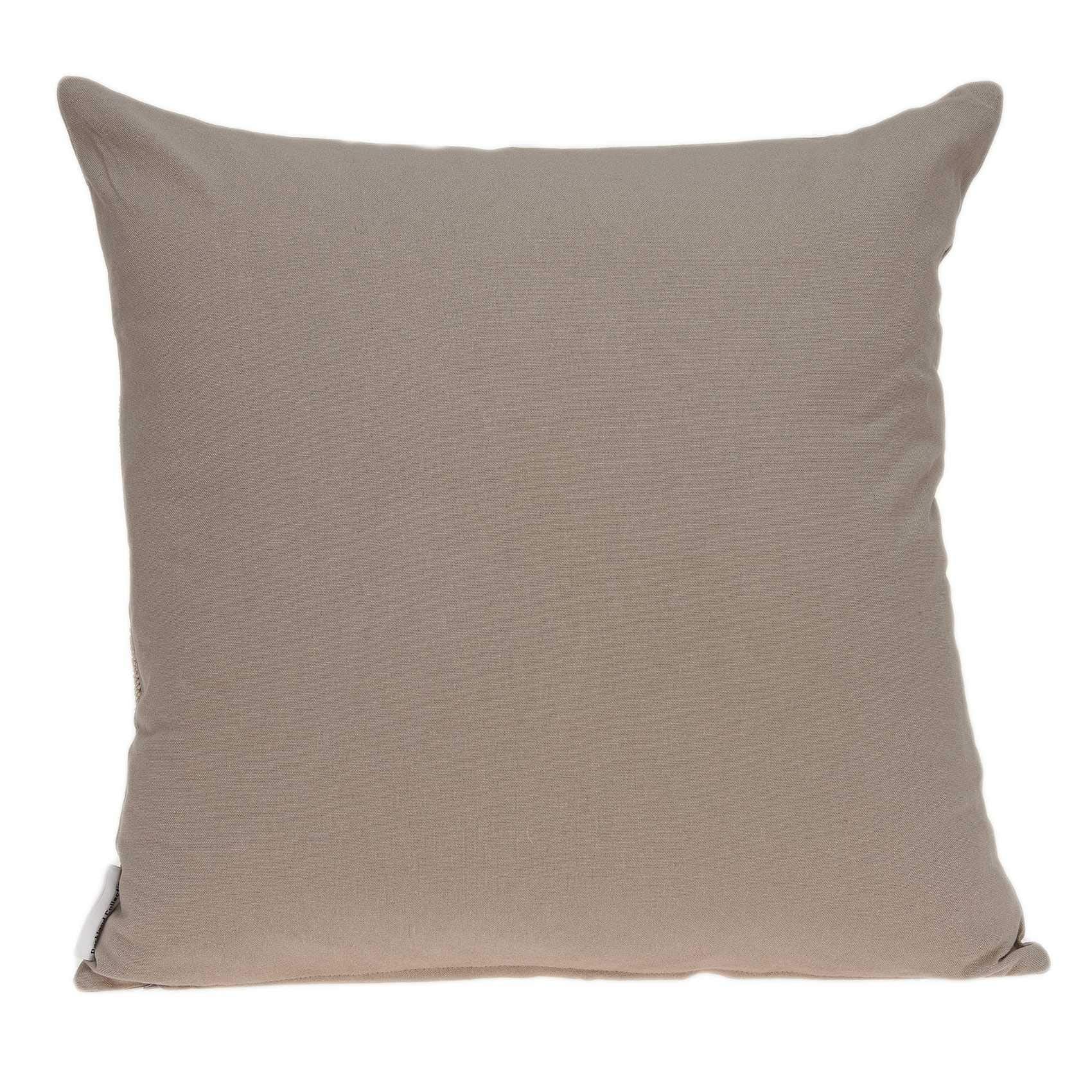 HomeRoots 100% Cotton Parkland Collection Sutra Transitional Tan Pillow Cover with Down Insert