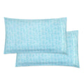 Elegant Comfort Ultra Soft Set Of 2 Sea Waves Print Pillowcases - 1500 Premium Hotel Quality Microfiber, Soft And Smooth Envelope Closure 2-Piece Pillow Covers - Standard/Queen, Wave Aqua