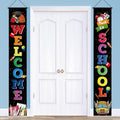 Welcome Back To School Banner Banner For Doorway Porch First Day Of School Hanging Fabric Banners Flags Sign Backdrop D  Cor Sup