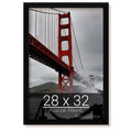 wallsthatspeak 28x32 Black Picture Frame for Puzzles Posters Photos or Artwork