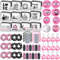 Dansydaisy 72 Pcs Volleyball Party Favors Gifts for Team Volleyball Accessories Include Cosmetic Bag Hair Scrunchies Compact Mir