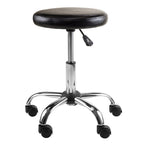 Winsome Wood Clark Round Cushion Swivel Stool with Adjustable Height