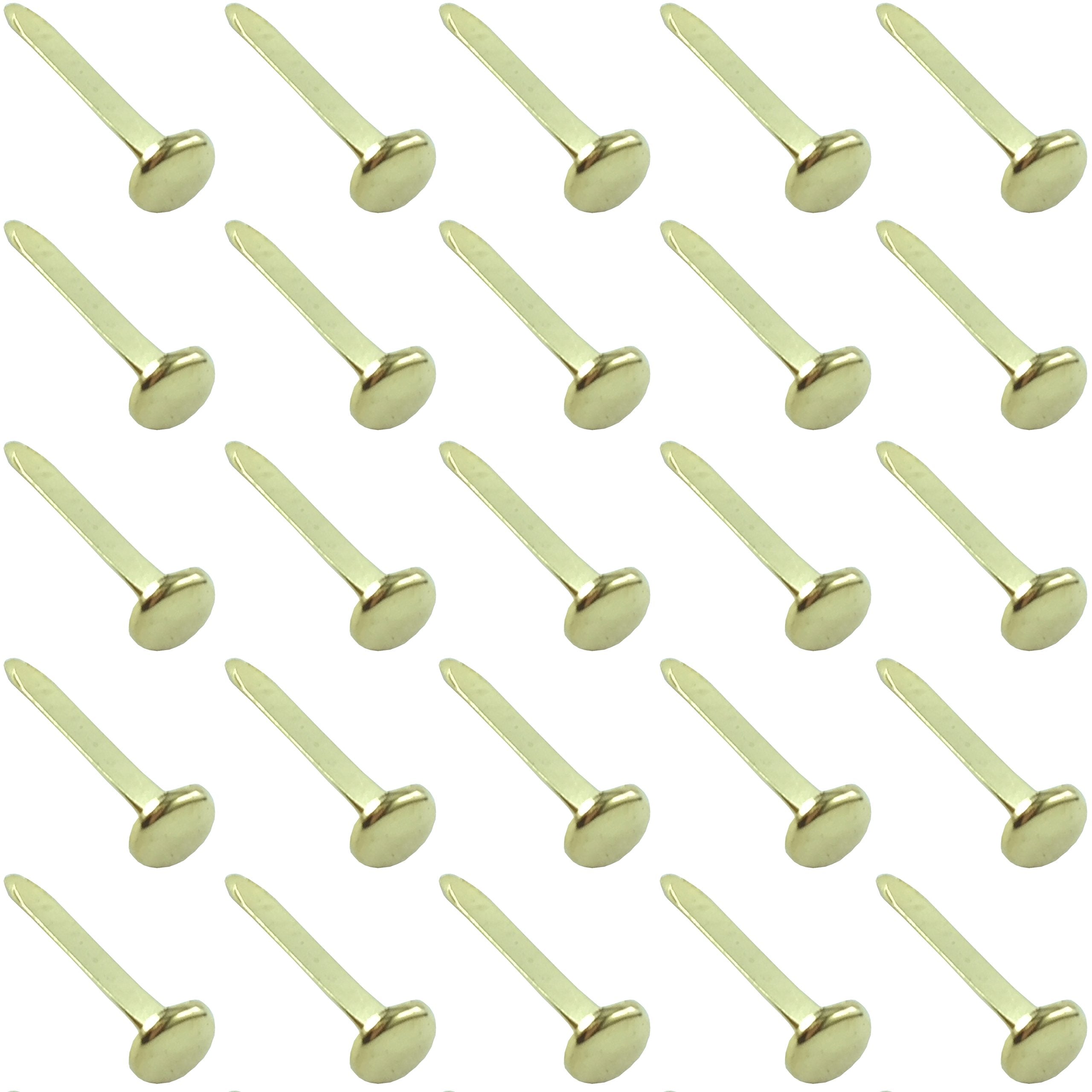 Clipco Paper Fasteners Large 1-Inch Brass Plated (100-Pack)