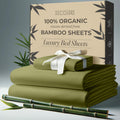Decolure 100% Organic Viscose Derived From Bamboo Sheets Twin Size 3Pcs - Ultra Soft & Luxuriously Cooling, 17'' Deep Pocket, Do