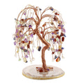 Jovivi Natural 7 Chakra Healing Crystals Quartz Tree Tumbled Gemstone Stones Money Tree, Geode Agate Slices Base Feng Shui Ornam