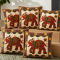 Balley Printed Cushion Covers Pack Of 5, 16X16 Inches