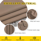 Nicetown Light Reducing Grommet Curtains - (W52 X L120, Cappuccino, 2 Pieces) Tripe Woven Textured Soft Curtain Panels For Livin