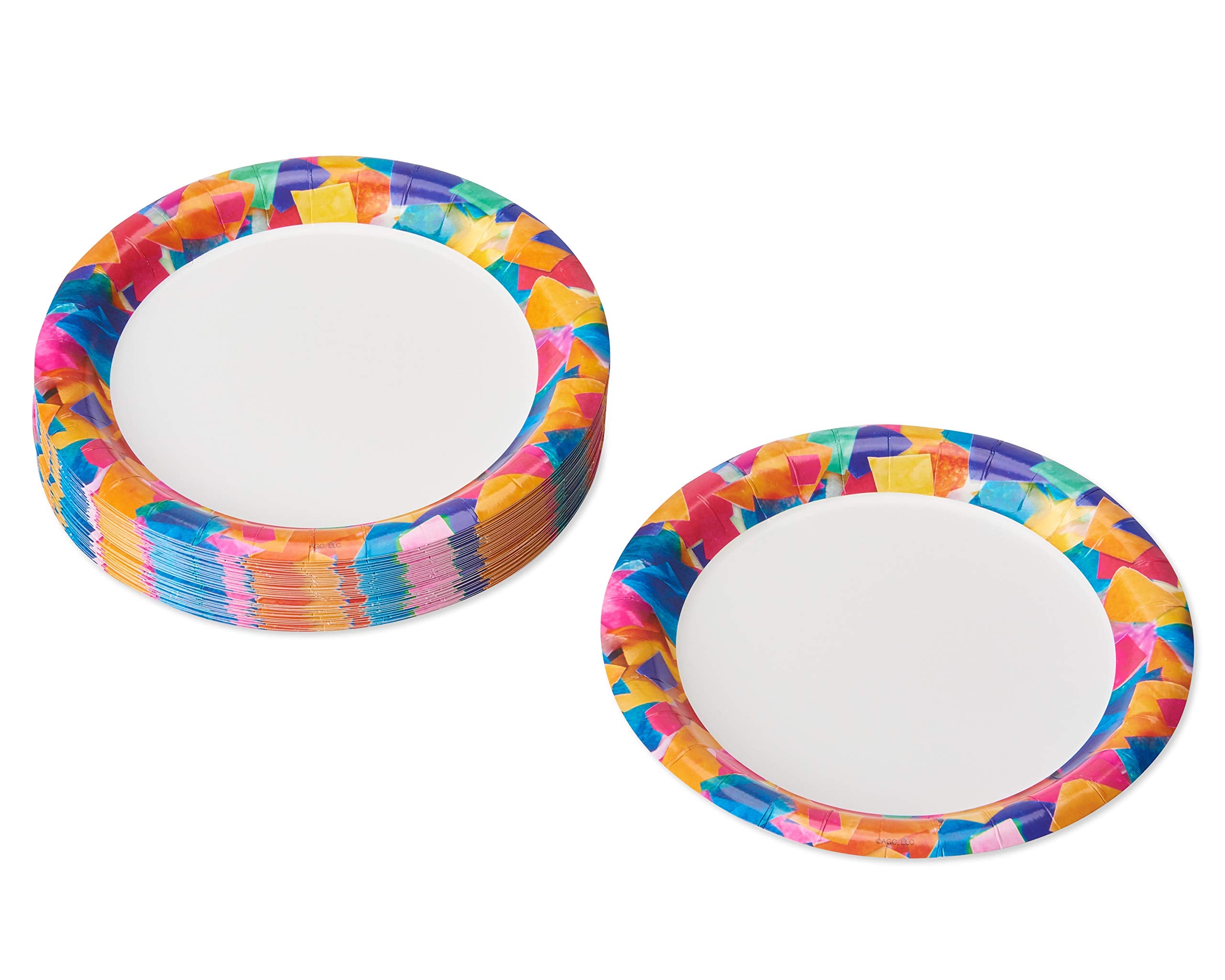 American Greetings Confetti Birthday Party Supplies, Dessert Plates (36-Count)