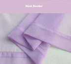 Pi Sheer Curtains,Valance Small Window Treatment Light Voile With Rod Pocket For Café/Kitchen/Bedroom/Living Room 2 Panels (W42Xl30,Violet Purple)