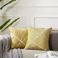 Gigizaza Decorative Throw Pillow Covers 20 X 20,Yellow Sofa Thick Cushion Pillow Covers,Square Luxury Pillows 2 Set