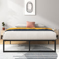 Zinus Lorelei 14 Inch Metal Platform Bed Frame, Steel Slat Support, No Box Spring Needed, Eco Friendly Wonderbox(Tm) Packaging, 12.4” Underbed Storage, Easy Assembly, Black, Full