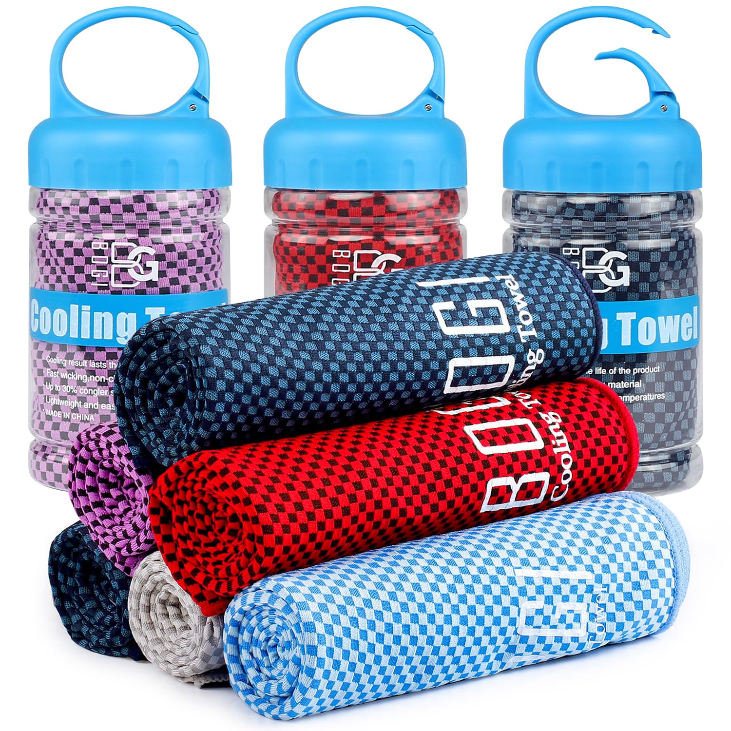 BOGI Cooling Towel, Cooling Towels for Neck and Face-40x12-Ice Towel for Instant Cooling, Soft Breathable Chilly Towel, Stay Coo