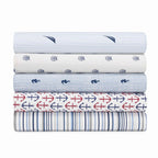 Nautica - Twin Xl Sheet Set, Cotton Percale Bedding Set, Crisp & Cool, Stylish Home Decor & Dorm Room Essentials (Audley Blue, Twin Xl)