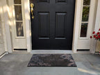 A1 Home Collections A1Hcrb6129 Floor Rubber Pin Fun Designed Door Mats For Indoor Outdoor Entrance, 18' X 30', Floral Welcome