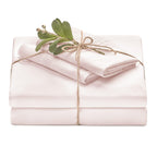 Chanasya Premium Soft Light Pink King Bed Sheets Set 4-Piece - Percale Microfiber - Fitted Sheet Flat Sheet And Pillow Cases - D
