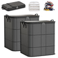 Niaoyun Spacious Moving Storage Bin, Large Capacity Zippered Fabric, Organizer for Bedding and Clothes, Foldable with Reinforced